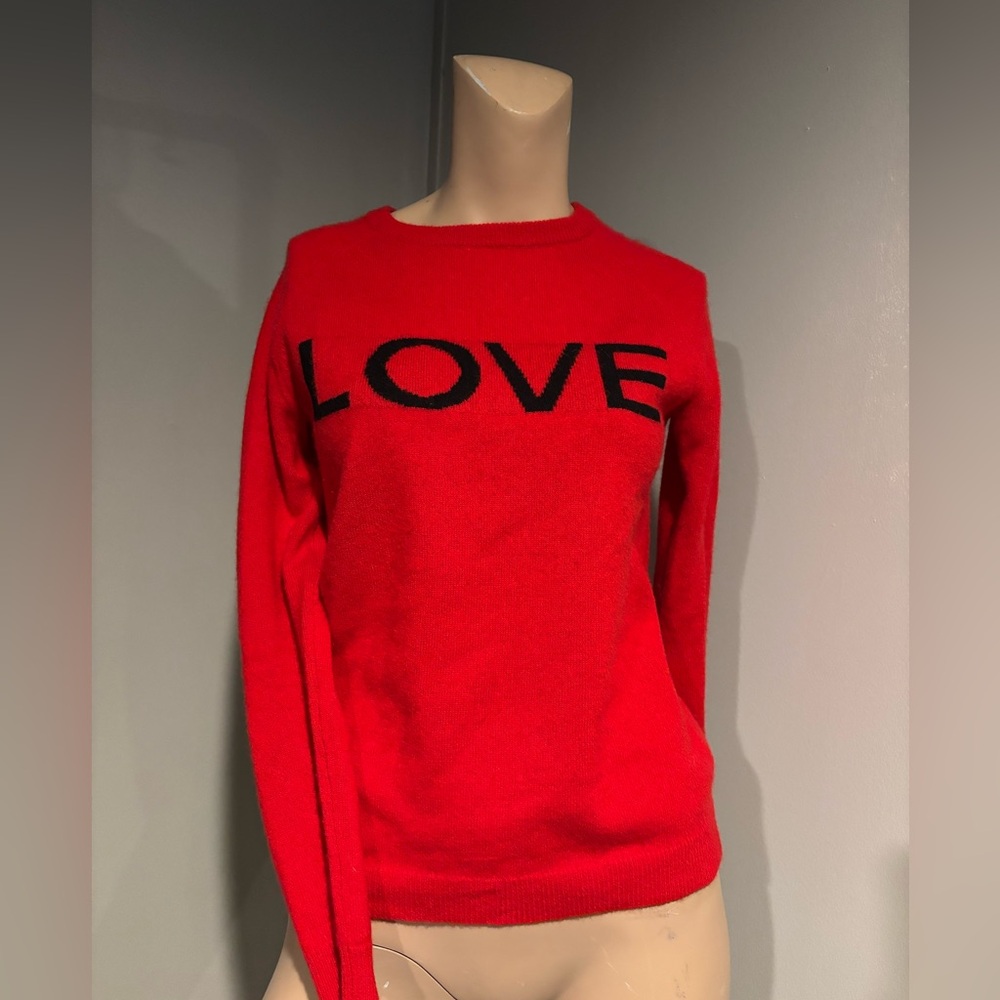 Philosophy Red Cashmere LOVE Sweater